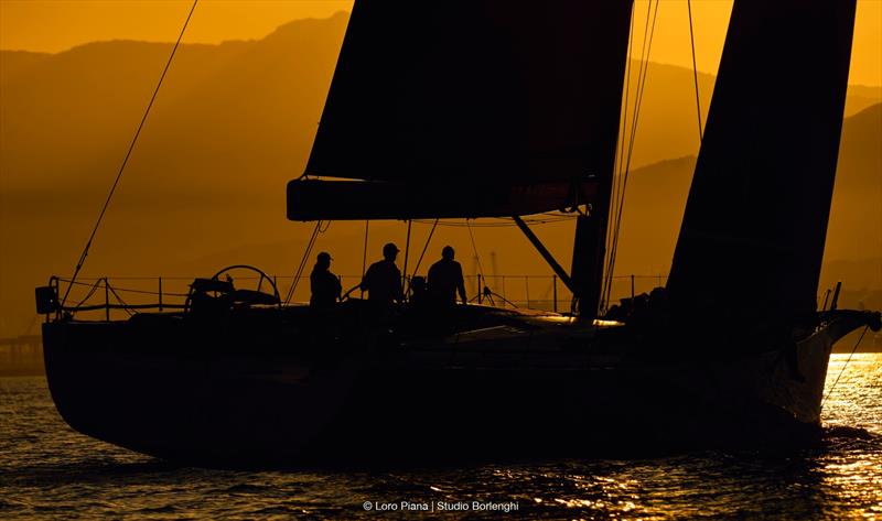 Philip Rann's Carbon Yachts 82 Aegir basking in the dusk light - photo © Loro Piana / Studio Borlenghi