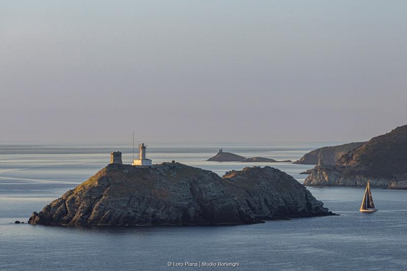 Giraglia, the Mediterranean's equivalent of the Fastnet Rock - photo © Loro Piana / Studio Borlenghi