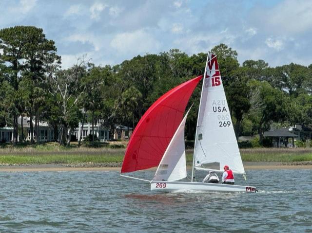 Melges 15 action on the waters off of Savannah, Georgia, ahead of the 2024 Firecracker and Melges 15 Regatta photo copyright the 2024 Firecracker and Melges 15 Regatta taken at Savannah Yacht Club and featuring the Melges 15 class