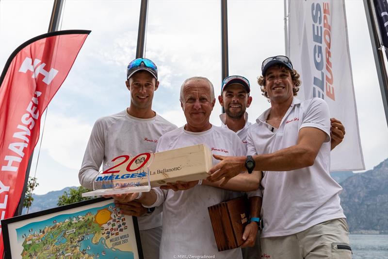 Melges World League Garda Lake Rally - Melges 20 podium - photo © MWL / Zerogradinord