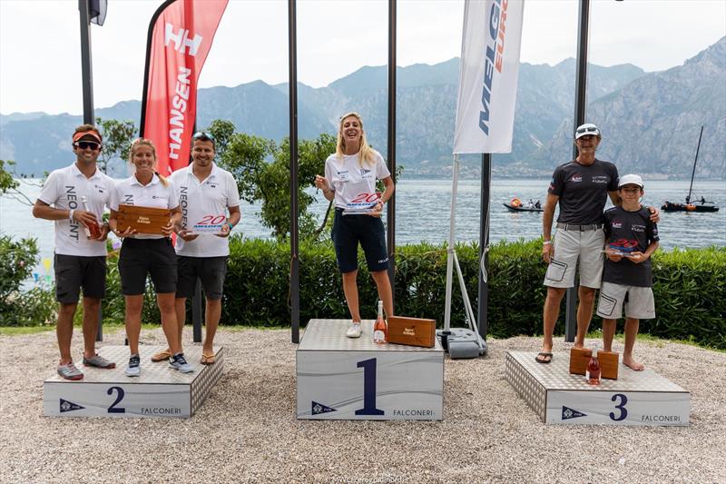 Melges World League Garda Lake Rally - Melges 20 podium photo copyright MWL / Zerogradinord taken at Fraglia Vela Malcesine and featuring the Melges 20 class