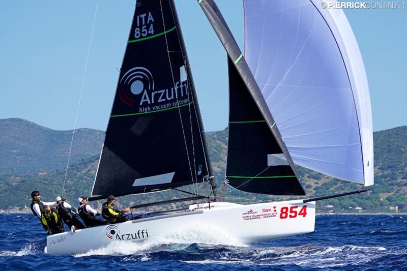 MAIDOLLIS (ITA) by Gianluca Perego, helmed by Carlo Fracassoli, three-time Melges 24 World Champion - Melges 24 World Championship 2019 Villasimius, Italy - photo © Pierrick Contin