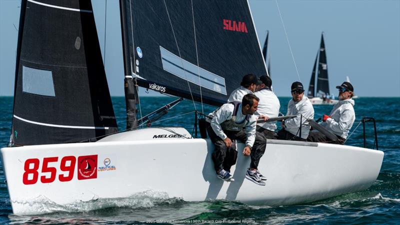 Peter Karrie's Nefeli GER859 with Niccolò Bianchi, Alessandro Franci, Alessandro Saettone, and Saverio Cigliano - Bacardi Cup Invitational Regatta 2025  - photo © Marina Semenova