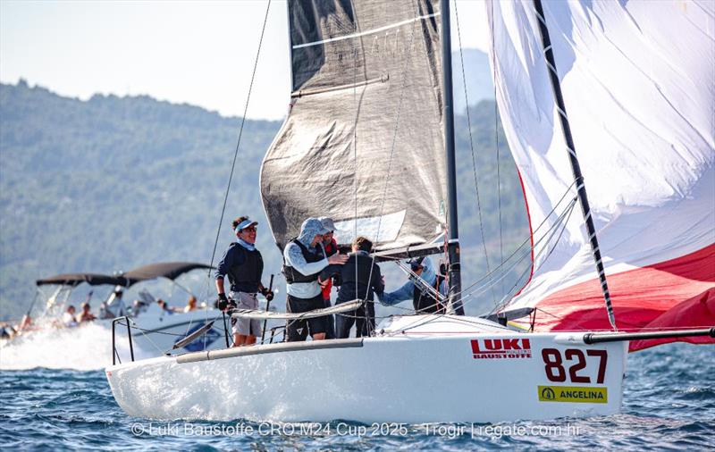 Blue Label CRO827, skippered by Hrvoje Petrovic - Luki Baustoffe CRO Melges 24 Cup 2025 - Trogir | Melges 24 European Sailing Series 2025 - photo © regate.com.hr