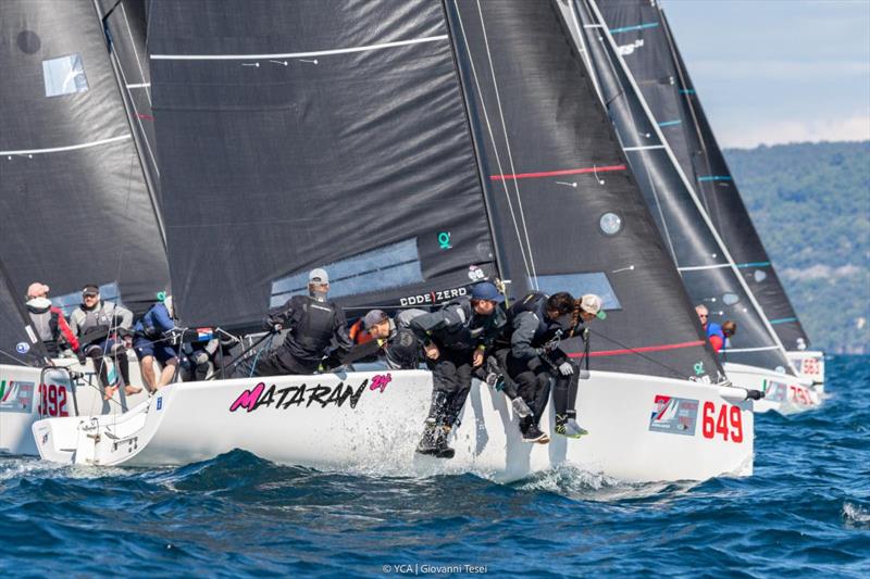 MATARAN 24 CRO649 by Ivo Matic, helm Ante Botica - Melges 24 World Championship 2025 Trieste, Italy - photo © YCA | Giovanni Tesei