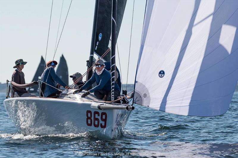 Sandra Askew and her team on FLYING JENNY (USA) - Melges 24 U.S. National Championship 2025 - Pensacola, FL, USA - photo © Anna Suslova