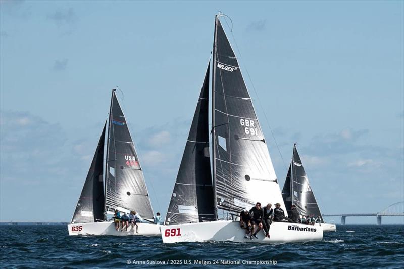 BARBARIANS (GBR) by Stuart Simpson - Melges 24 U.S. National Championship 2025 - Pensacola, FL, USA - photo © Anna Suslova