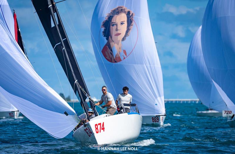 Bora Gulari's team on MAVI (USA874) - Melges 24 North American Championship 2025, Bacardi Winter Series 2026 Event No 1 - Miami, FL, USA - photo © Hannah Lee Noll