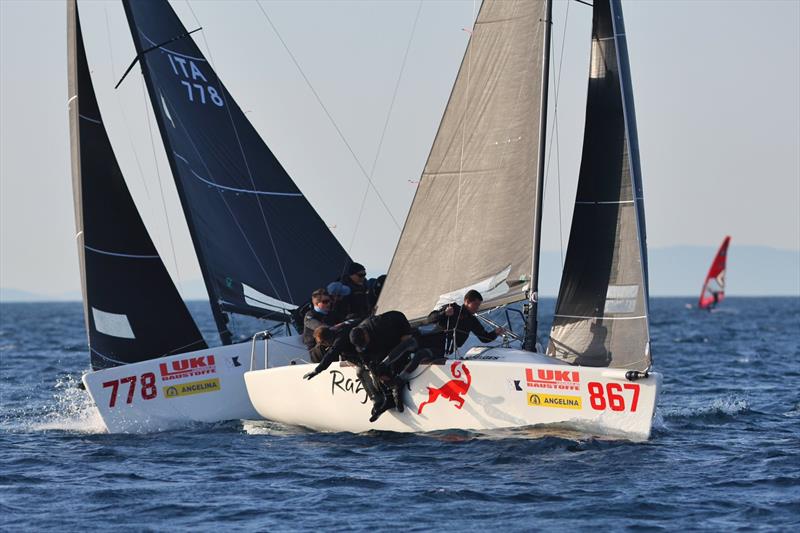 RAZJAREN CRO867 by Ante Cesic and TAKI 4 ITA778 with Niccolo Bertola at the helm - Opatija CRO Melges 24 Cup 2026 - Melges 24 European Sailing Series 2026 - photo © Tomislav Krišto