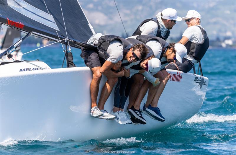MELGINA ITA854 by Paolo Brescia - Melges 24 Italian National Championship 2026 - Melges 24 European Sailing Series 2026 - Fraglia Vela Riva, Riva del Garda, Italy - photo © IM24CA | Zerogradinord