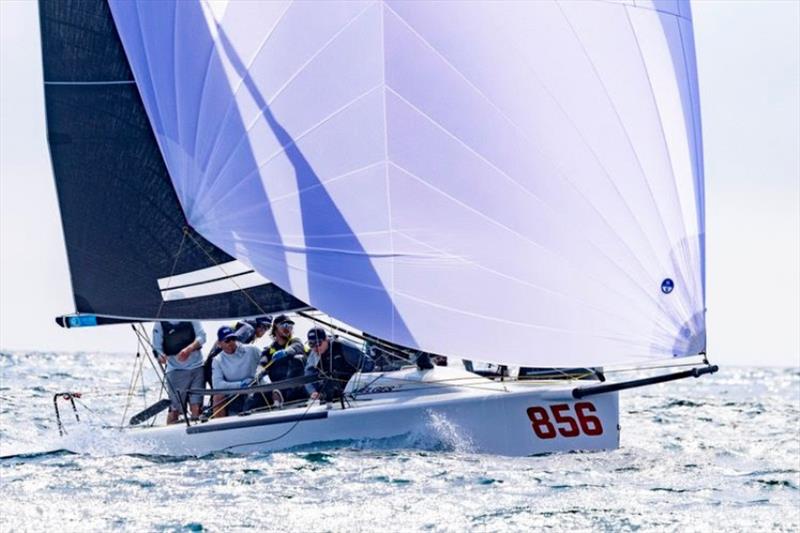 U.S. Melges 24 Class President Geoff Fargo and his Sentinel team power downwind to winning the 2024 U.S. Nationals in Santa Barbara. Fargo returns to the Nationals in Traverse City as one of seven West Coast-based Melges 24s joining a growing fleet - photo © Sharon Green / ultimatesailing.com