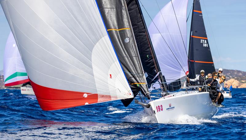 Melges 20 and Melges 32 Worlds at Puntaldia, Sardinia day 2 - photo © Enfant Terrible / Zerogradinord