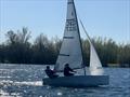 Local boat and Bronze Fleet winner Alastair and Catrina Wallace during the Merlin Rocket Silver Tiller and SW Series event at South Cerney © Paul Kimmens