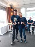 Mike and Jane Calvert - first overall at the Bartley Merlin Rocket Open © Andrea Hardiman