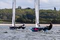 Tim Saxton and Holly McArthur hunting down Mark Stockbridge and Rupert Stock on day 2 - Allen Merlin Rocket Inlands at Oxford &copy; Matthew Bell