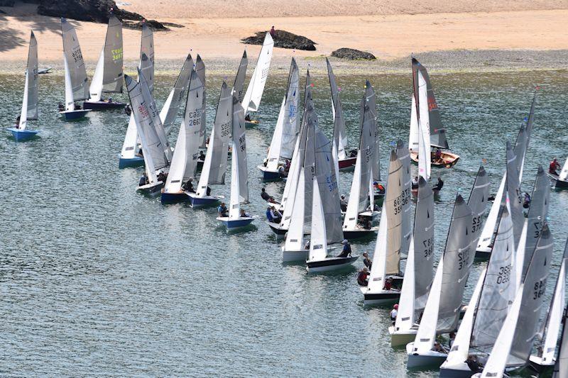 At some point during Salcombe Week sailors will have to contend with a start at low water, when the harbour is even narrower and space on the line limited - photo © David Henshall