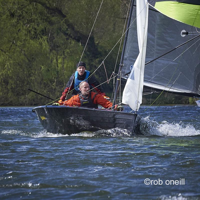 Tom Stewart and Rob Allen win Merlin Rocket Allen South East Series Round 1 at Broxbourne - photo © Rob O'Neill