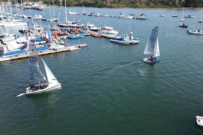 Launching time - Merlin Rocket Silver Tiller at Lymington Town - photo © LTSC