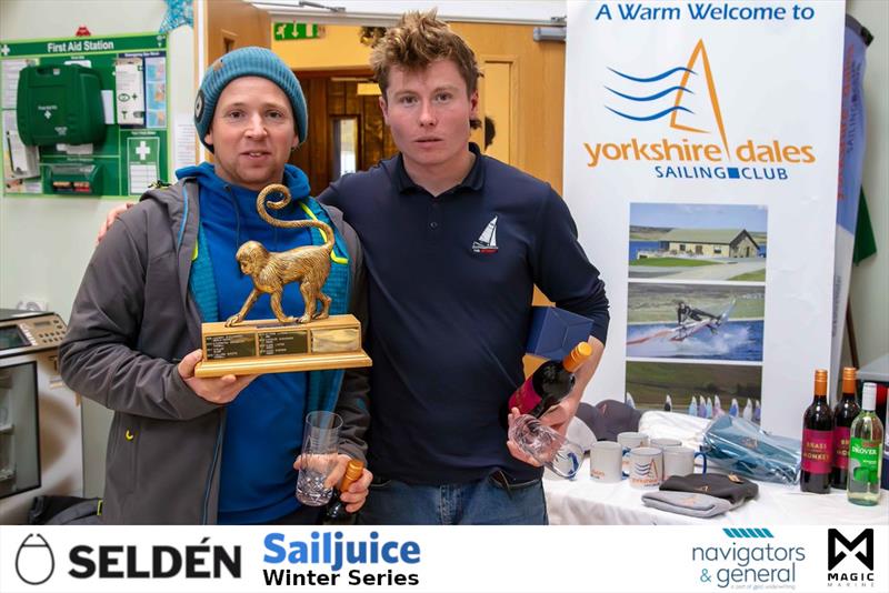 Johnny McGovern and Arran Holman win the Yorkshire Dales Brass Monkey - photo © Tim Olin / www.olinphoto.co.uk