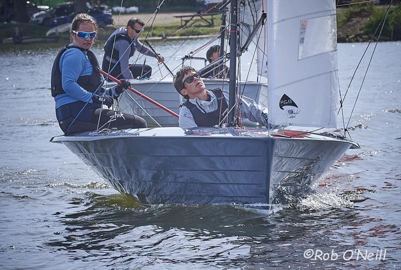 Caroline Gould and Sophie Mackleyduring the Merlin Rocket Allen SE Series at Fishers Green - photo © Rob O'Neill