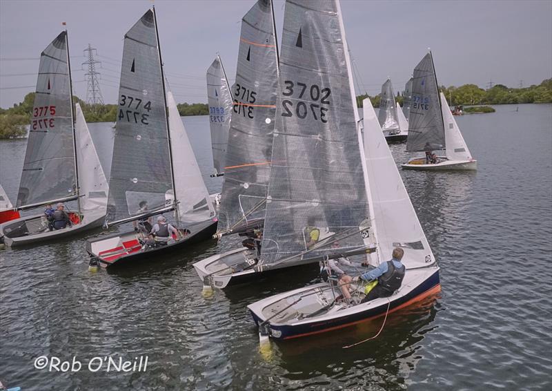 Soon after the start during the Merlin Rocket Allen SE Series at Fishers Green - photo © Rob O'Neill