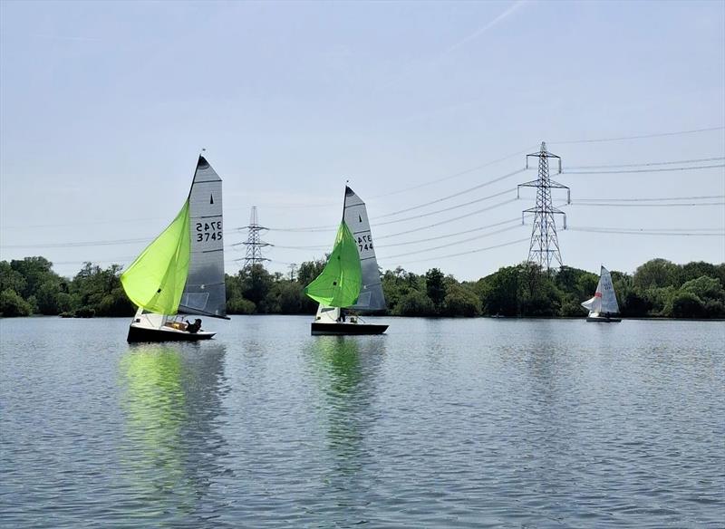 Light winds and spinnakers at the Merlin Rocket Youth Nationals - photo © Paul Dean