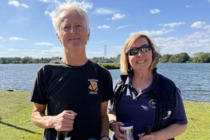 Rob Cage and Nicola Scaddan, second overall - Merlin Rocket Craftinsure Vintage and Classic series at Fishers Green photo copyright Angie Meyer taken at Fishers Green Sailing Club and featuring the Merlin Rocket class