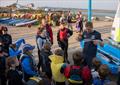 David ‘Freddie' Carr names the new boats at Tudor Sailing Club © Hannah Barnes