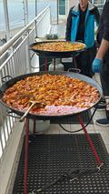 Paella was welcome after sailing last night - Australian Women's Keelboat Regatta 2025 © Richard Matterson