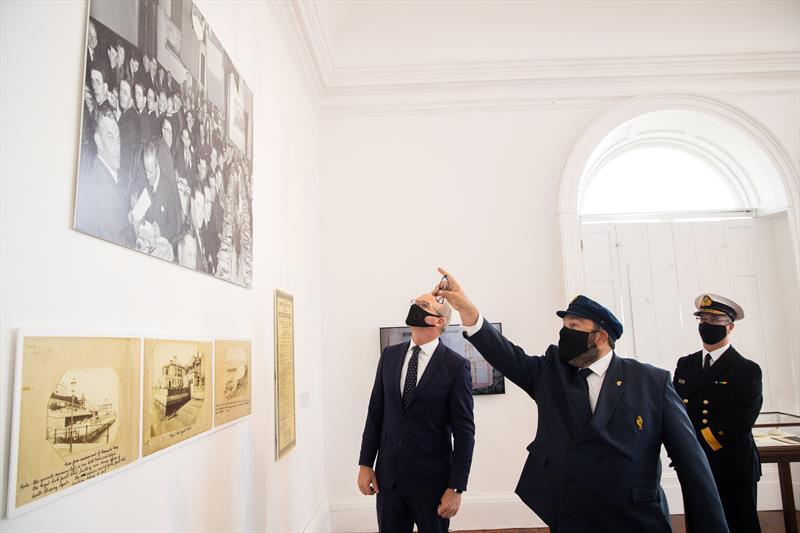 Minister of Foreign Affairs and of Defence Simon Coveney TD marked the Royal Cork Yacht Club's 300th birthday at a small ceremony on Haulbowline island, the Irish Naval Headquarters - photo © Darragh Kane Photography