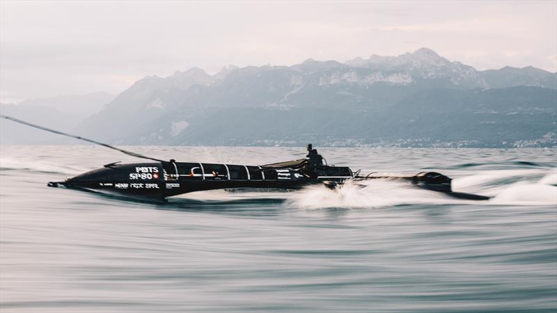 SP80 prototype testing on Lake Geneva photo copyright Guillaume Fischer / SP80 taken at 