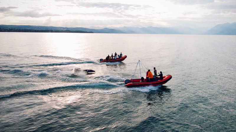 SP80 prototype testing on Lake Geneva - photo © Guillaume Fischer / SP80