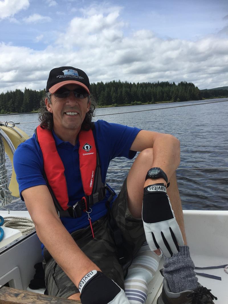 Paul Thompson on the water at Kielder photo copyright Sandra Thompson taken at Kielder Yacht Club