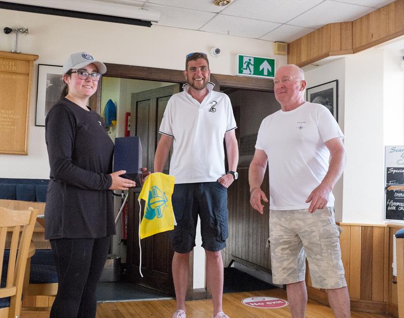 Scarborough Yacht Club Lady Helm Race: Rebecca Goodison, Sam Kennedy, Clive Murray photo copyright Chris Clark taken at Scarborough Yacht Club