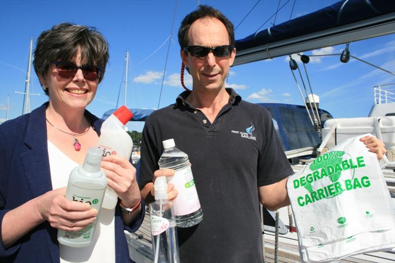 (L to R) Jeannette Jones, AnyGreenWillDo and Charlie Tulloch, Principal  First Class Sailing - photo © Xan Phillips