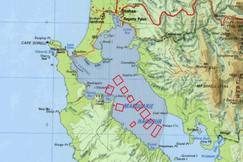 Fish Farm Leases cover 98 hectares of Macquarie Harbour - photo © jackandjude.com