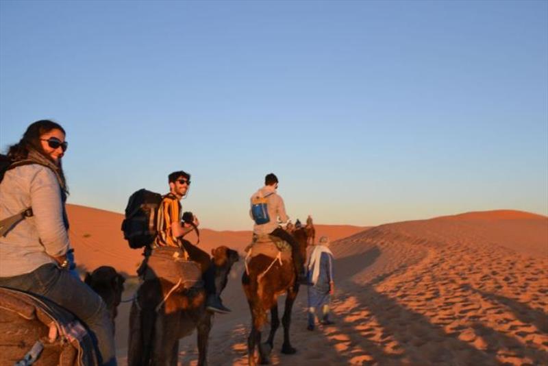 Riding Camels in the Sahara Desert - photo © SV Red Roo