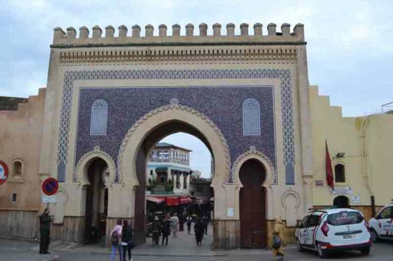 The Blue Gate into Fes Medina - photo © SV Red Roo
