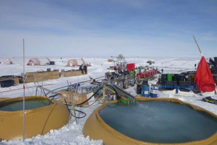 The team has been working at the BEAMISH camp in West Antarctica since November 2018. - photo © British Antarctic Survey