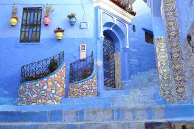 Chefchaouen streets simply beautiful photo copyright SV Red Roo taken at 