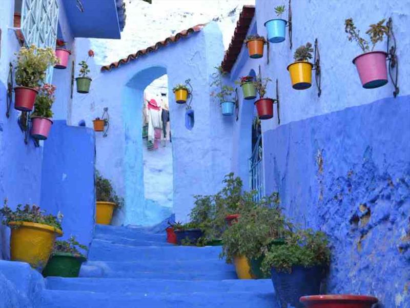 The postcard shot of Chefchaouen photo copyright SV Red Roo taken at 