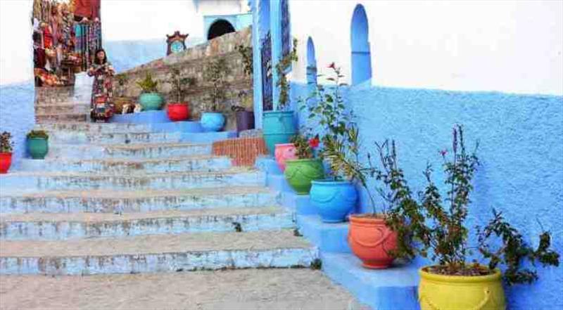 Streets of Chefchaouen photo copyright SV Red Roo taken at 