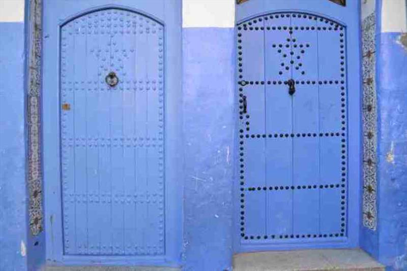 Doors of Chefchaouen photo copyright SV Red Roo taken at 