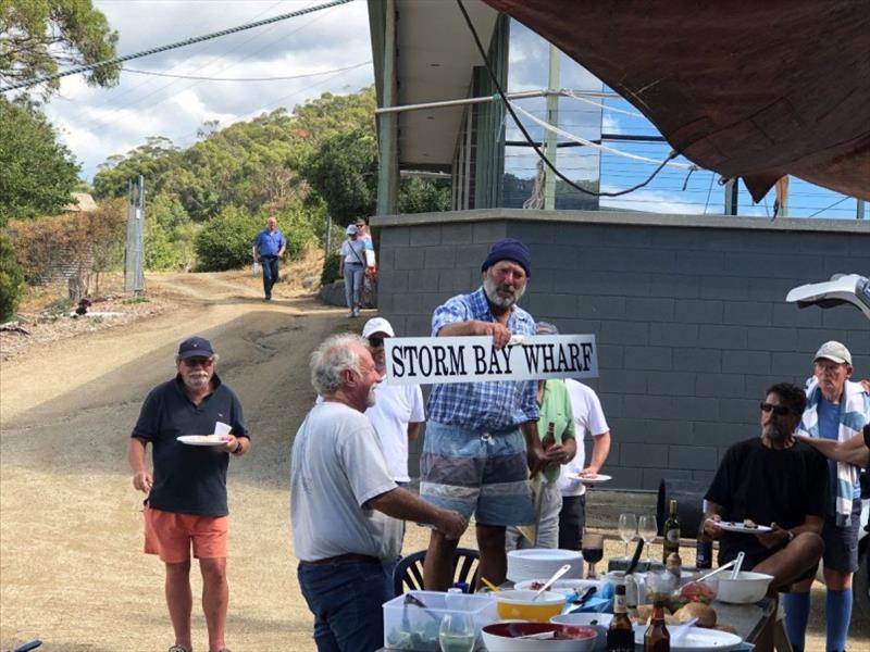 It's been a tradition in the last few cruises to stop here and have a group BBQ prior to the wooden boat festival's sail past. - photo © Tim Phillips