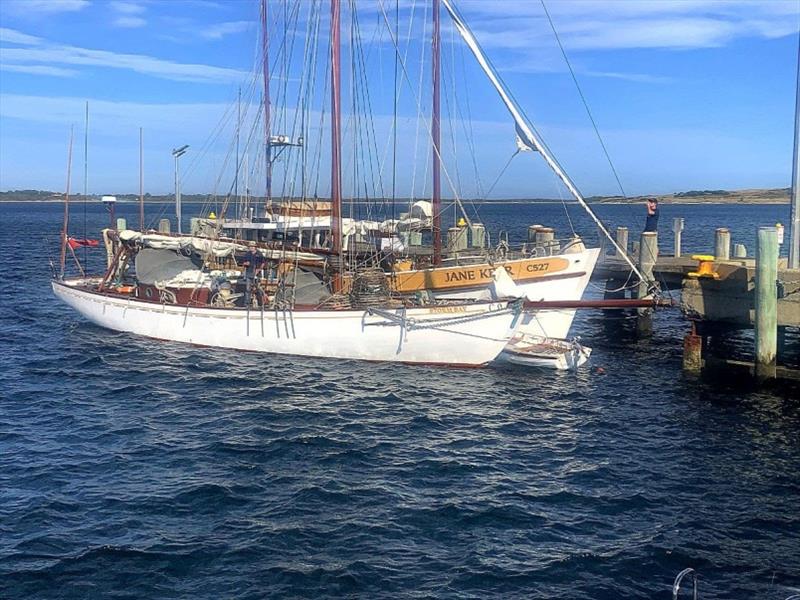 Tied up at Lady Barron on the Eastern end of Franklin Sound. - photo © Tim Phillips