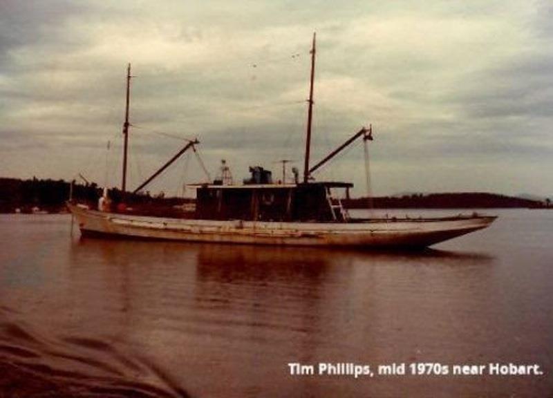 The ex steamer Ena as a fishing boat prior to her being restored for Rene Rivkin by my good friend Nick Masterman & others. - photo © Tim Phillips