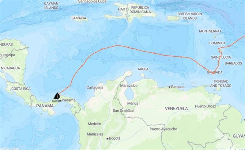 Map forecast photo copyright SV Taipan taken at 