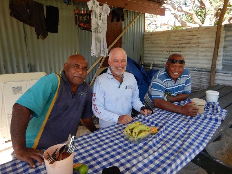 Andrew meeting the locals - photo © Andrew and Clare Payne / Freedom and Adventure