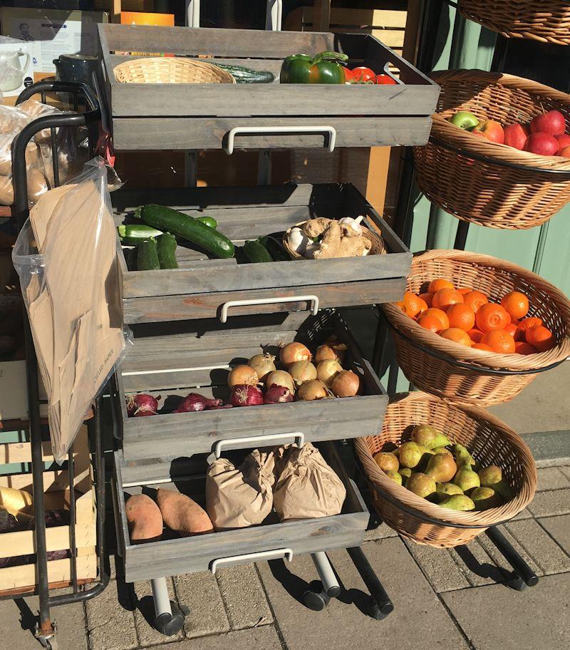 Buying fruit and veg loose avoids plastic packaging - Sailors caring for their environment photo copyright Gael Pawson taken at 