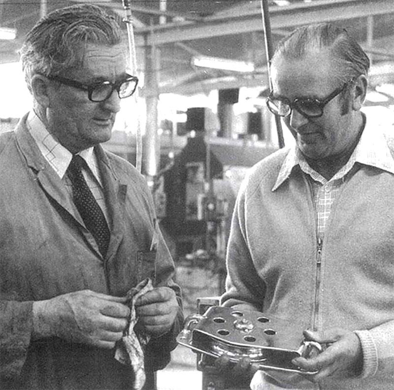 Stan LeNepveu on the left and Ron Allatt on the right, the Founders of the brand all sailors know, Ronstan photo copyright Ronstan taken at 